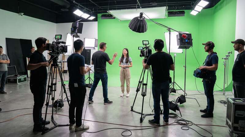 国产自拍拍摄现场